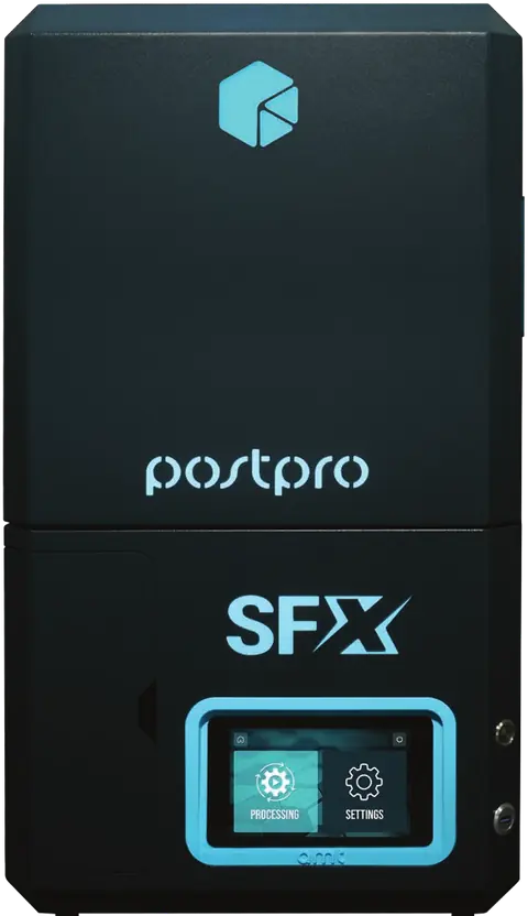 PostPro SFX desktop vapor smoothing system, front view